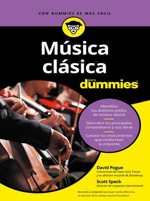 cover image of Música clásica para Dummies